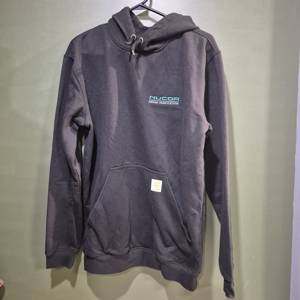 Men's Carhartt Dark Gray Hoodie with Front Logo